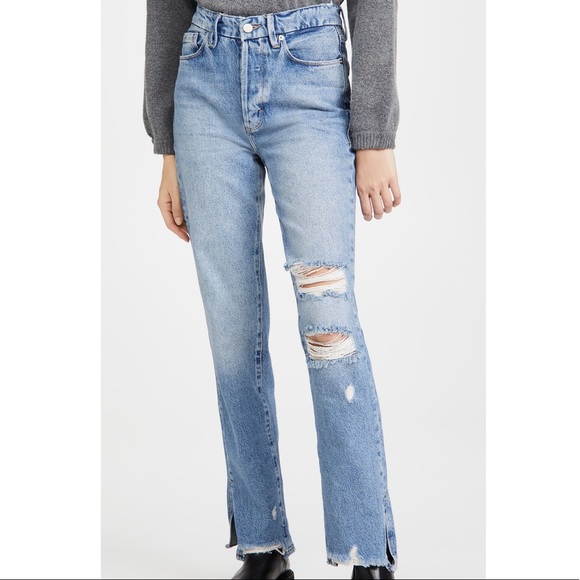 Good American Denim - Good American Good Boy Jeans in Blue536